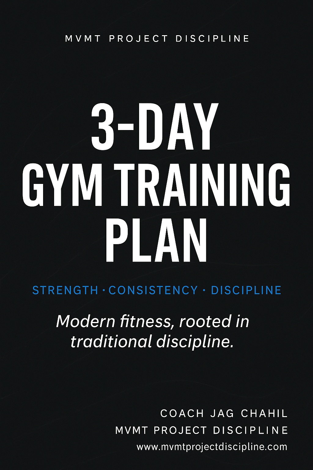 MVMT 3 Day Gym Plan
